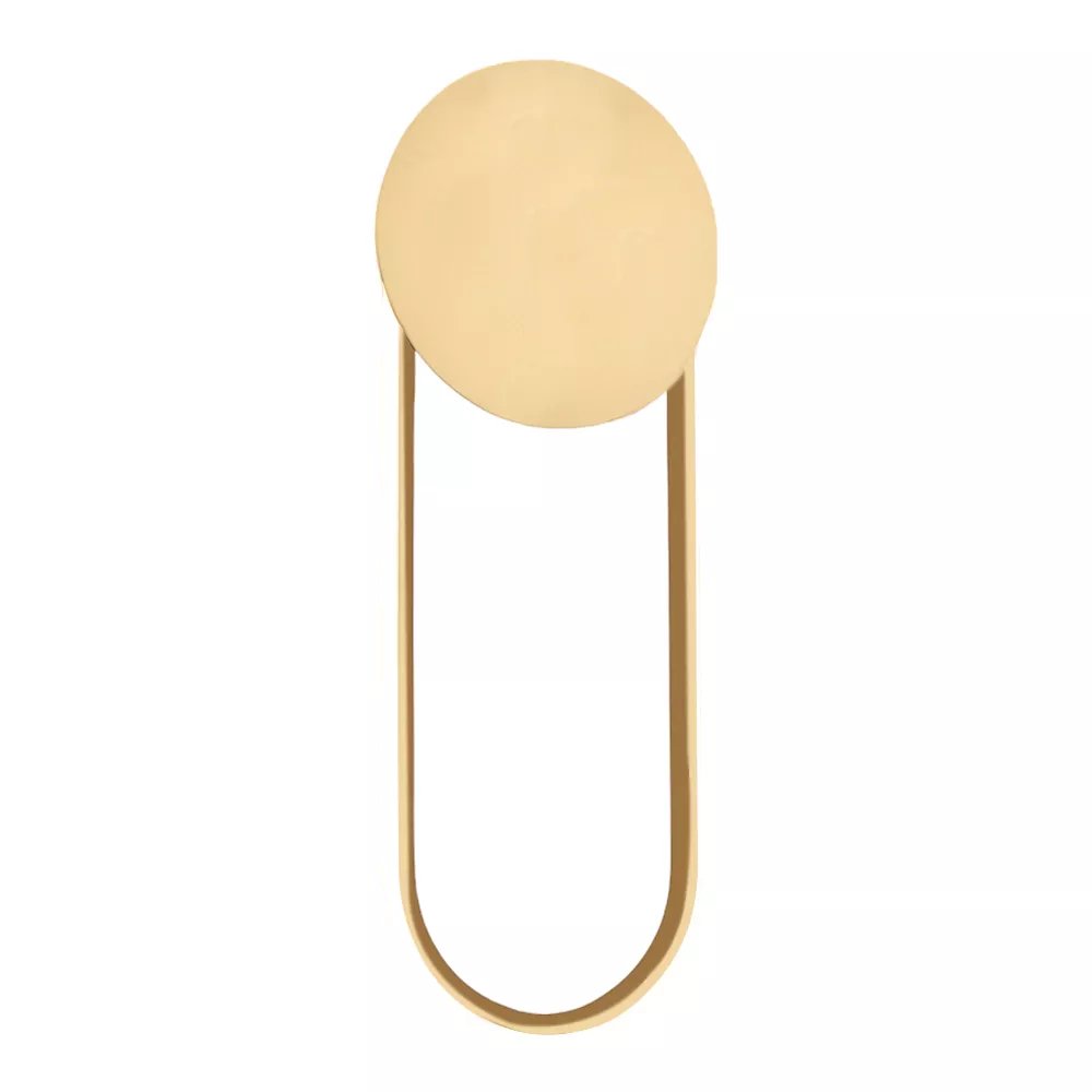 Arandela de Parede LED 46x18x3,7cm Metal e Acrílico Dourado