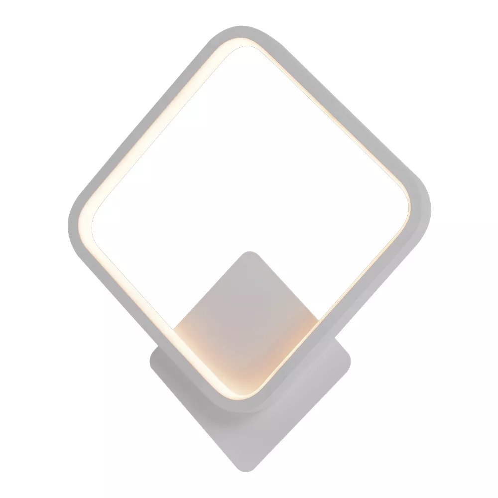 Arandela de Parede LED 32x28cm Metal e Silicone Branco