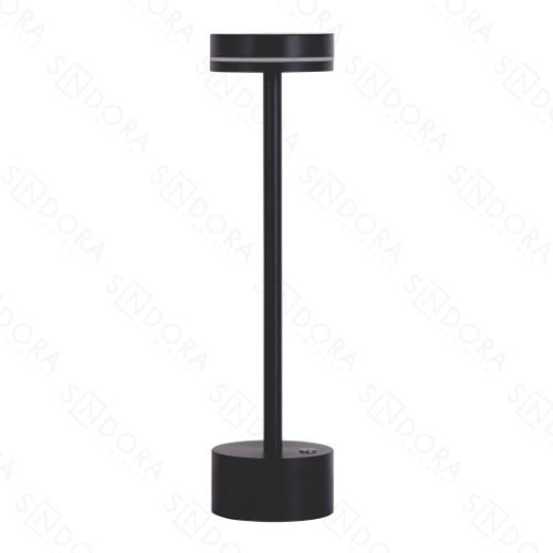 Abajur LED Multitemperatura (A) 31cm x (D) 8cm Metal e Acrílico Preto
