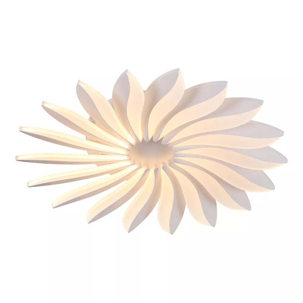 Plafon de Sobrepor LED Ø62x8cm Metal e Acrílico Branco