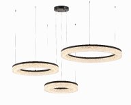 PENDENTE LED - KIWO 40*57*77CM - 192W - 3000K - PRETO