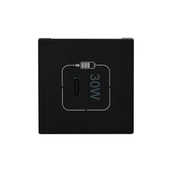 Carregador USB Tipo C Pd 3A 30W 2M Preta - Pial Plus+