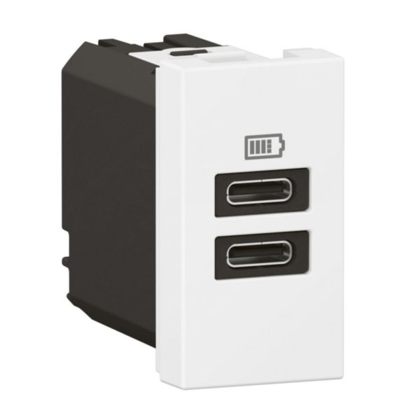 Carregador USB X2 C+C 3A 15W 1M Branco - Arteor