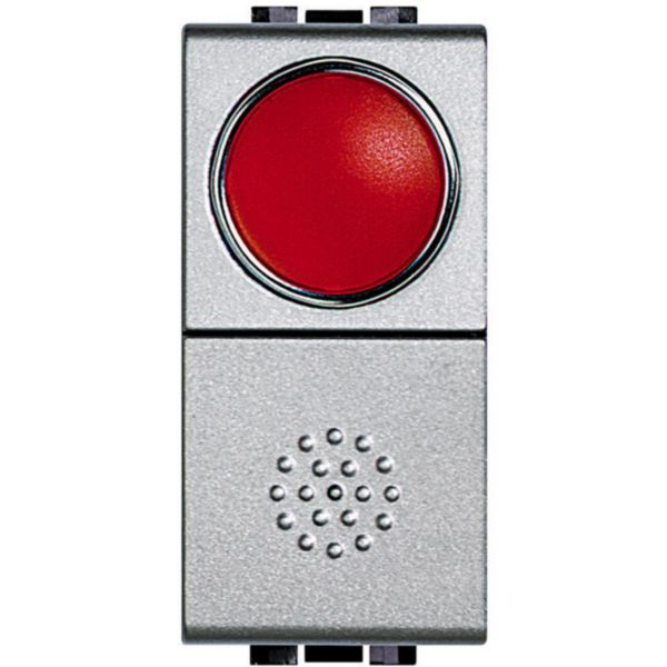 Pulsador C/ Difusor Luminoso Vermelho 10A 250V - Tech