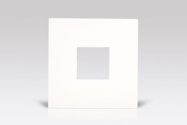 Placa 2 Postos 4X4 Quadrados White Arteor