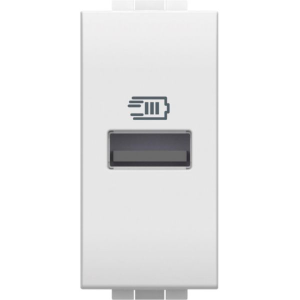 Carregador USB-A 15W 3A 1Mod White - Living Light