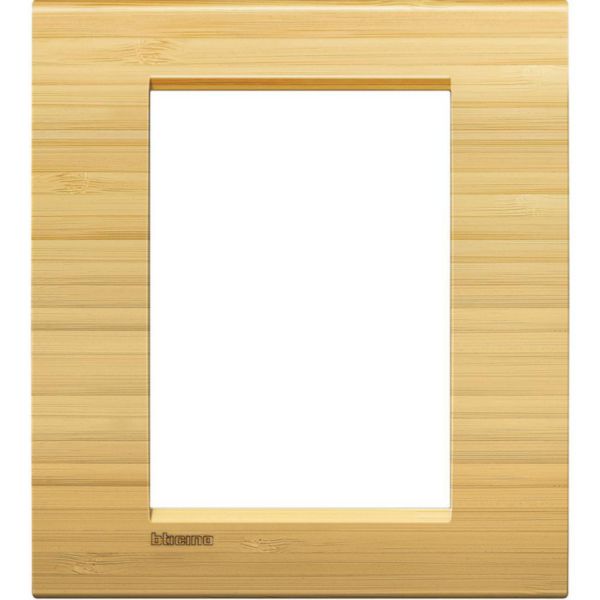 Placa Quadrada 3+3 Postos 4X4 - Bambu