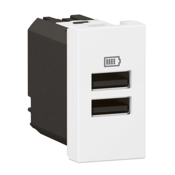 Carregador USB X2 A+A 3A 15W 1M Branco - Arteor