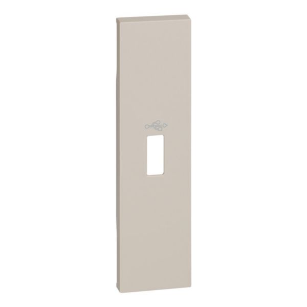 Tampa Para Tomada Dados USB 1M Sand - Living Now
