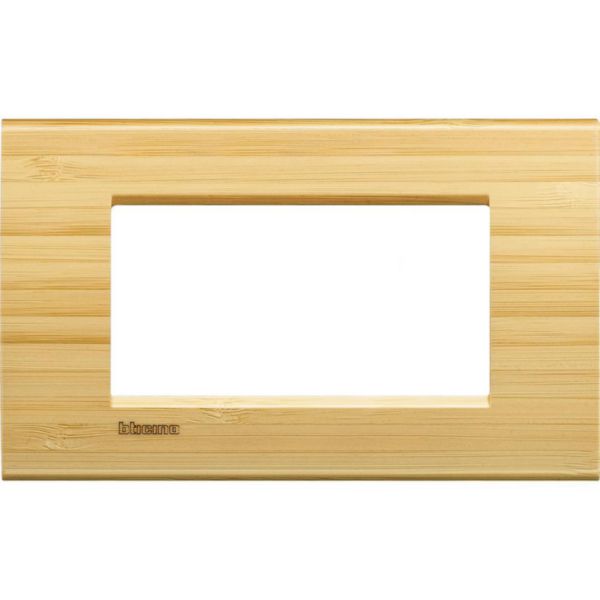 Placa Quadrada 4 Postos 5X2 - Bambu