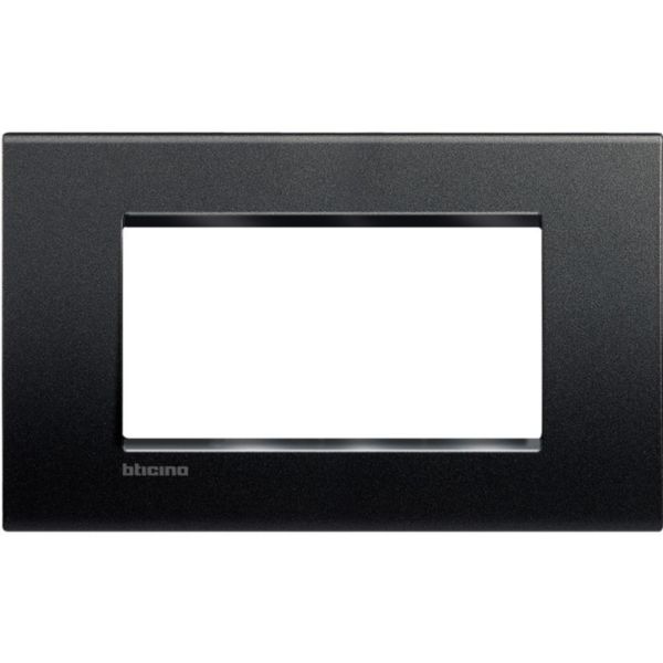 Placa Quadrada 4 Postos 5X2 - Anthracite