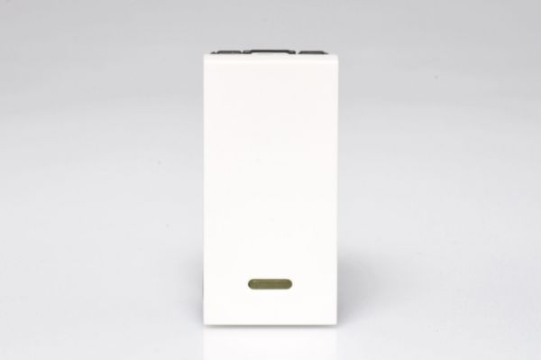 Pulsador Led 10A 1M Quadrado Branca Arteor