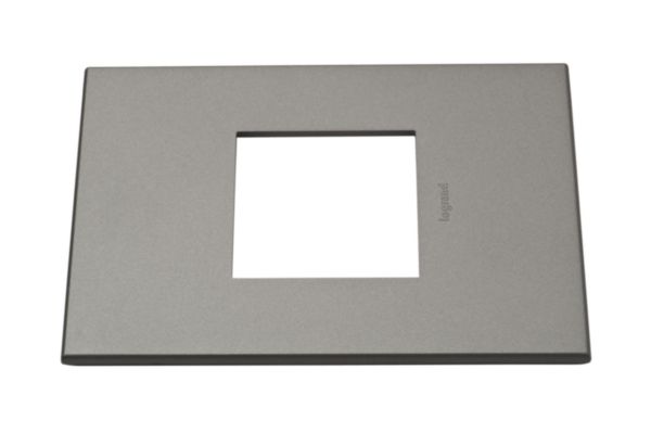 Placa 2 Postos 4X2 Quadrados Magnesium Arteor