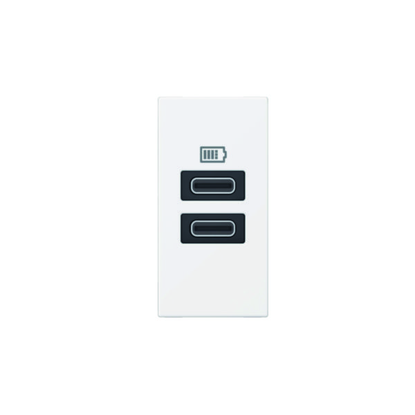 CarregadorUSB X2 C+C 3A 15W 1M - Arteor Branca
