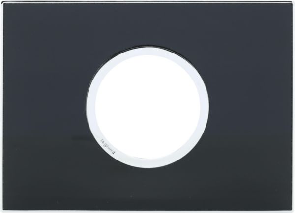 Placa 2 Postos 4X2 Redondos Mirror Black Arteor -