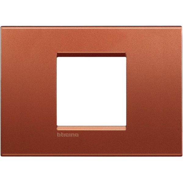 Placa Quadrada 2 Postos Central 4X2 - Brick