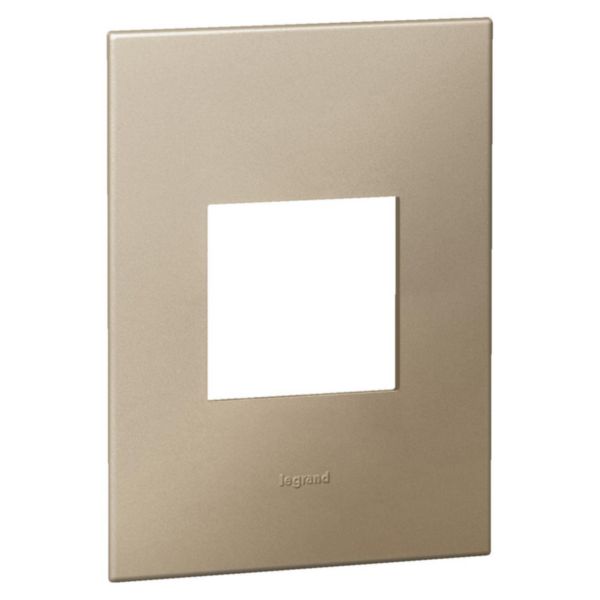 Placa 2 Postos 4X2 Quadrados Champagne Arteor