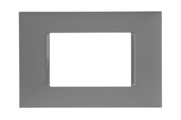 Placa 3 Postos 4X2 Cinza - Pial Plus+