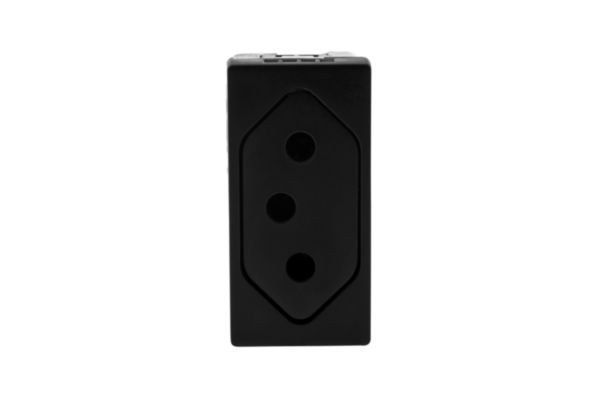 Módulos Tomada Móvel 2P+T 10A 250V Ba Preto - Pial Plus+