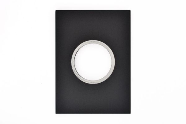 Placa 2 Postos 4X2 Redondos Graphite Arteor