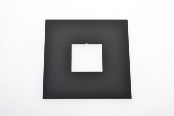 Placa 2 Postos 4X4 Quadrados Graphite Arteor