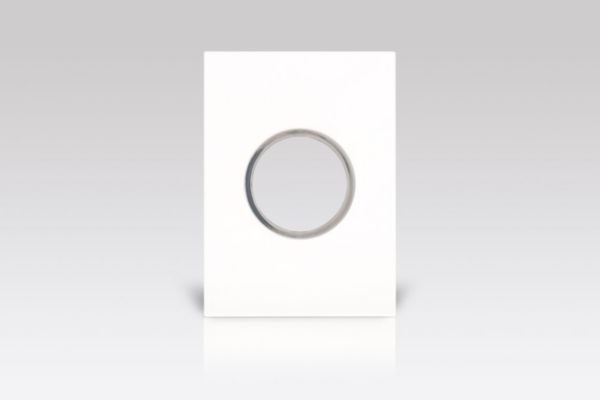 Placa 2 Postos 4X2 Redondos White Arteor