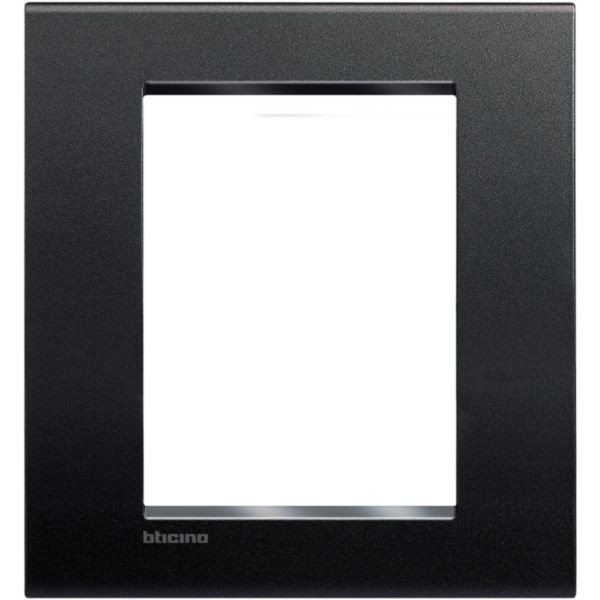 Placa Quadrada 3+3 Postos 4X4 - Anthracite