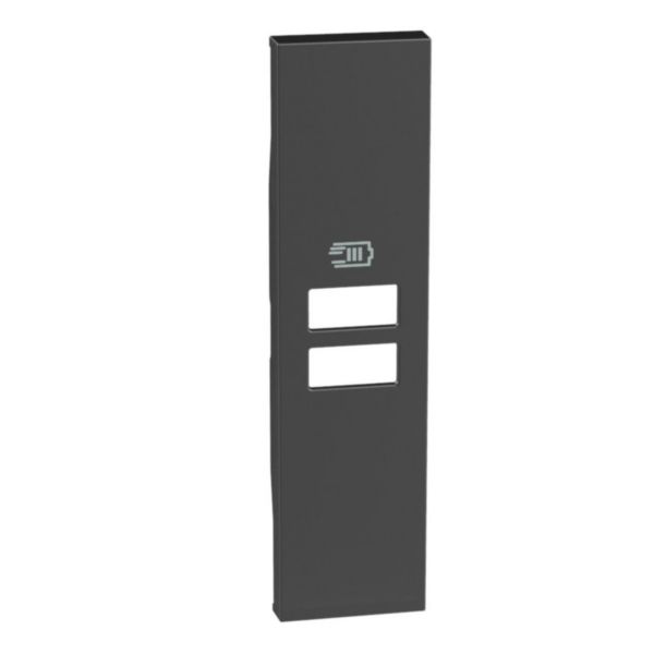 Tampa Para Tomada Carregador USB X2 1M Black - Living Now