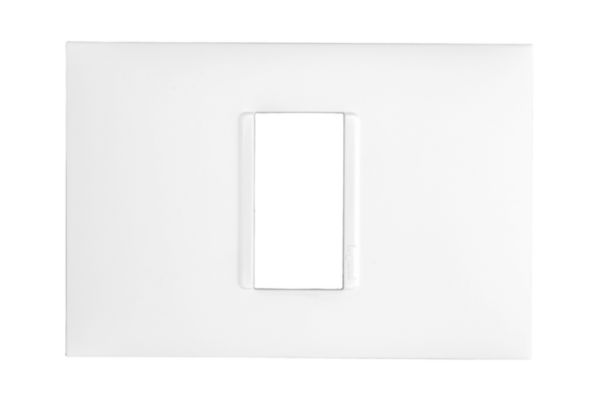 Placa 1 posto 4X2 Branco - Pial Plus+