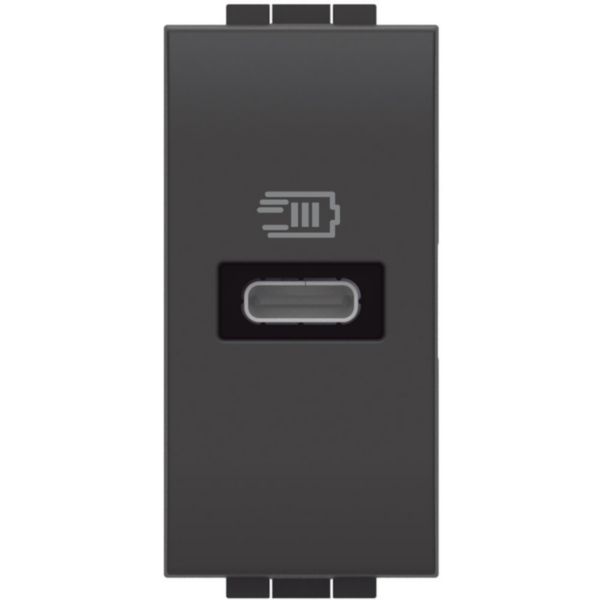Carregador USB Tipo C Pd 20W 1M Anthracite - Living Light