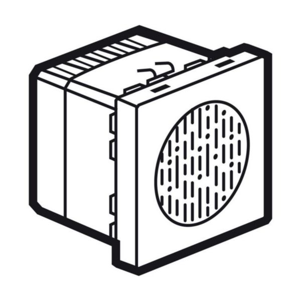 Campainha Eletro 1Melodia 230V 2M Quadrado Branca Arteor