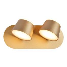 Arandela de Parede LED 3000K 28W Bivolt 12x26cm Metal e Acrílico Dourado