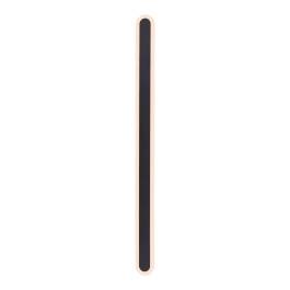 Arandela de Parede LED 3000K 28W Bivolt 60cm Metal e Acrílico Preto