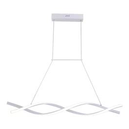 Pendente LED 3000K 40W Bivolt 100cm Metal e Silicone Branco