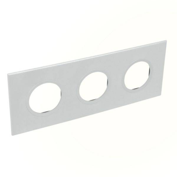 Placa 3X2 Módulos Redondos Soft Alu Arteor
