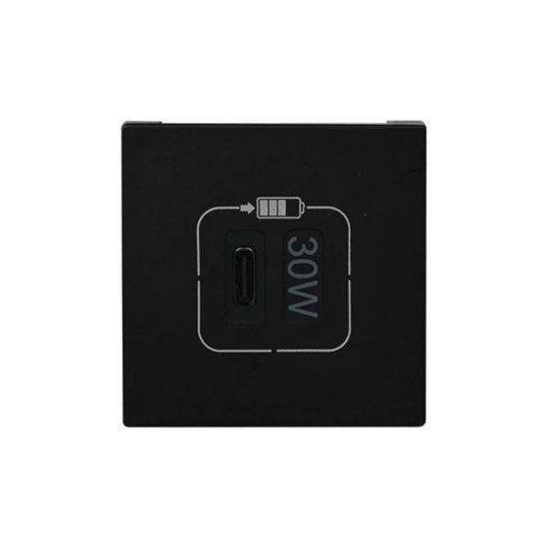 Carregador USB Tipo C Pd 3A 30W 2M Preta - Pial Plus+