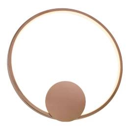 Plafon de Sobrepor LED Redondo 3000K 17W Bivolt Ø30cm Inox e Acrílico Rose
