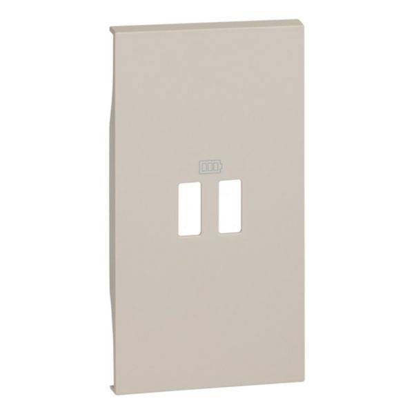 Tampa Para Tomada Carregador USB 2M Sand - Living Now