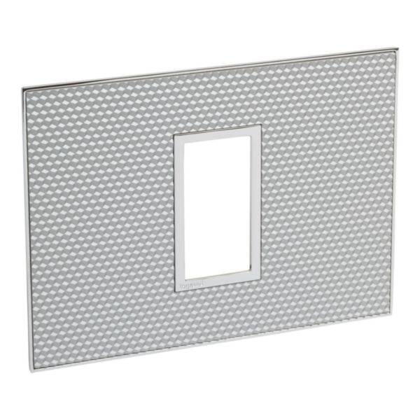 Placa 1 Posto 4X2 Quadrados Cube Arteor