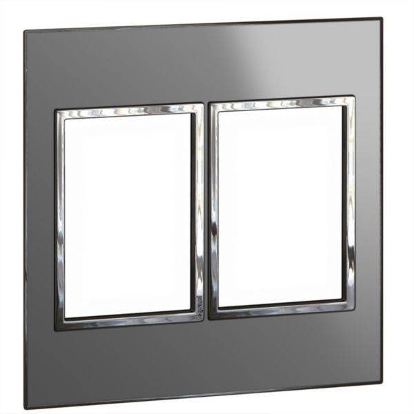Placa 3+3 Postos 4X4 Quadrados Stain Stl Reflective  Arteor