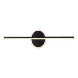 Arandela de Parede LED 3000K 38W Bivolt 10x60x5,5cm Metal e Silicone Preto