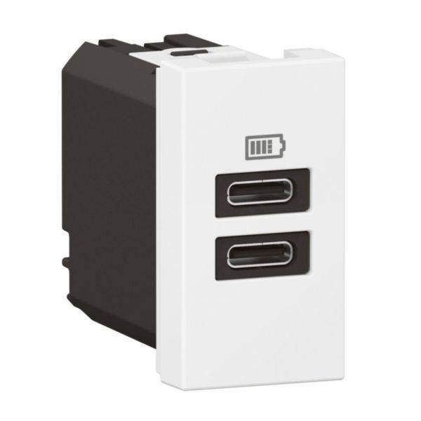 Carregador USB X2 C+C 3A 15W 1M Branco - Arteor