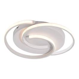 Plafon de Sobrepor LED 3000K/6000K Multitemperatura 44W Bivolt Ø40cm Alumínio e Silicone Branco