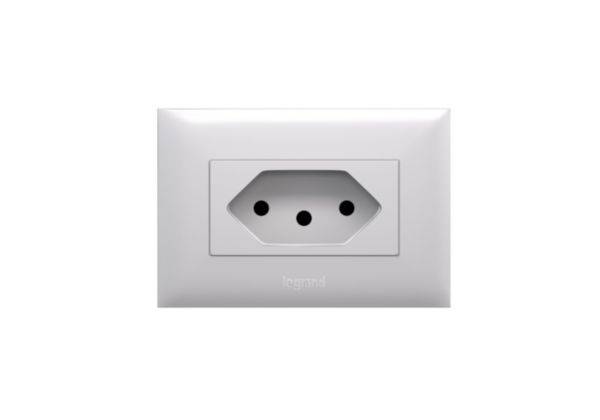 Placa Para Movel 1 Posto Branca - Pial Plus+