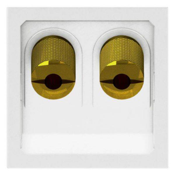 Conector Audio Home Theater 2X Quadrado 2M Branca Arteor