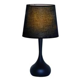 Abajur 45xØ23cm Metal e Linho Preto
