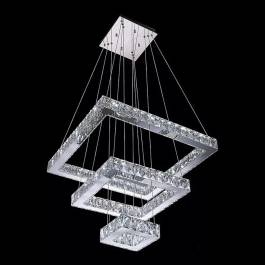 Pendente LED Quadrado Triplo Multitemperatura