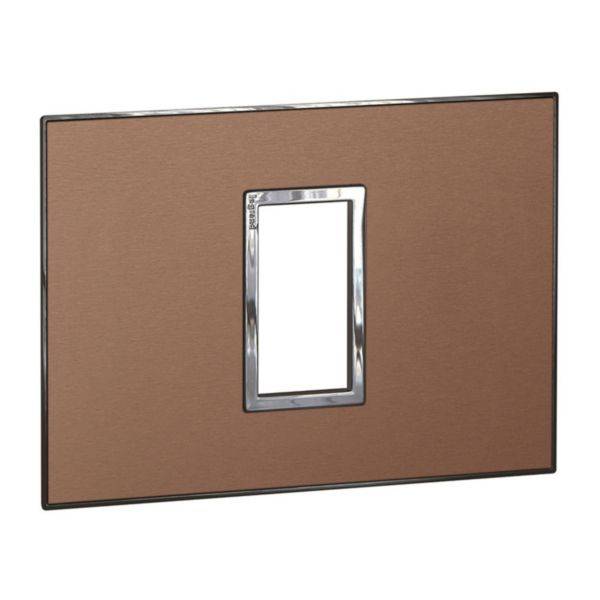 Placa 1 Posto 4X2 Quadrados Pink Champa Arteor