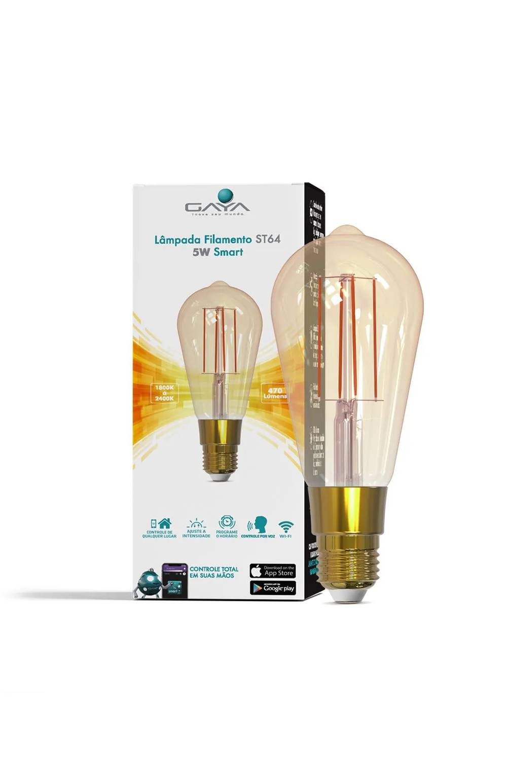 LÂMPADA FILAMENTO ST64 SMART 5W