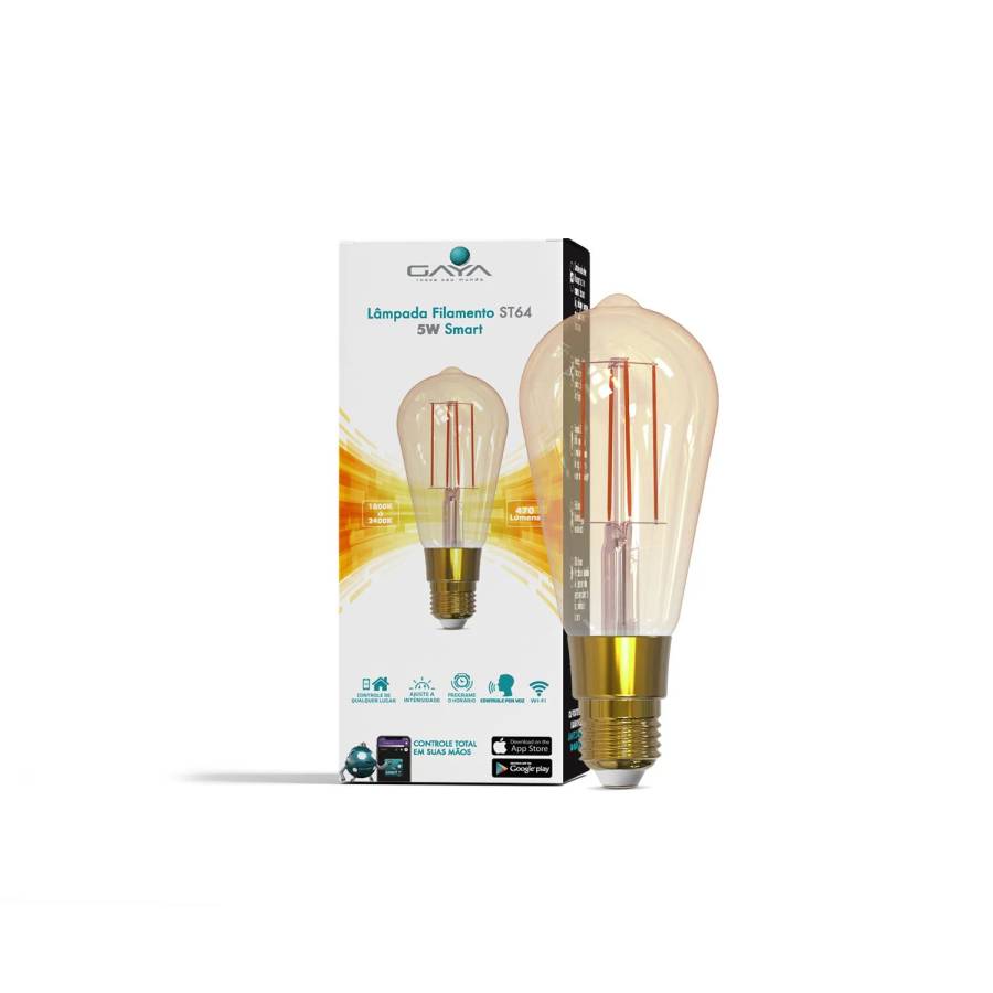 LÂMPADA FILAMENTO ST64 SMART 5W